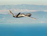 An MQ-20 flies during a recent Navy exercise.