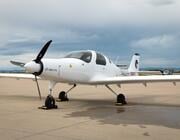 The eFlyer 2’s integrated propulsion system combines a Safran ENGINeUS 100 electric motor with MagniX Samson batteries. Credit: Bye Aerospace