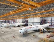 china eastern aircraft inside new mro hangar