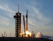 A SpaceX Falcon 9 rocket carrying the company’s Dragon spacecraft launches NASA’s SpaceX Crew-10 mission to the International Space Station on March 14, 2025.