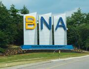sign for Nashville Airport