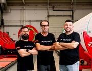 three pld space engineers
