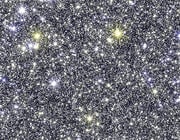 simulated image of part of central bulge of Milky Way