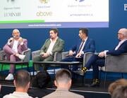panelists at the air charter expo in biggin hill, london