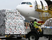 cargo being loaded onto an aircraft