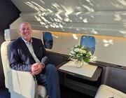 flyexclusive CEO jim segrave in business jet 