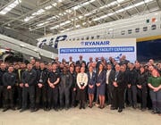 group of people at Ryanair facility