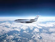 Concept of Otto Phantom 3500 bizjet flying