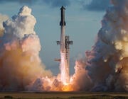 Starship taking off