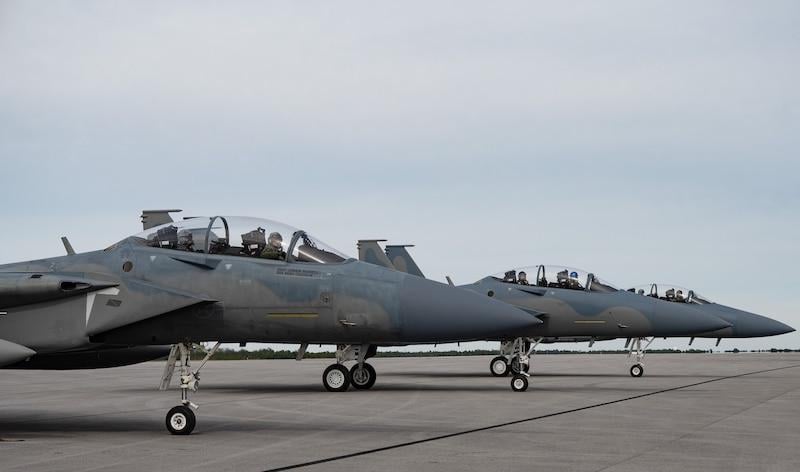 F-15EXs at Eglin AFB, Florida