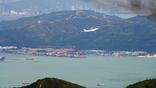 View from Lantau Island of Hong Kong International Airport