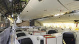 aircraft cabin undergoing maintenance