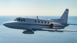 A Lockheed Martin Sabreliner test bed outfitted with a new threat detection system. Credit: Lockheed Martin