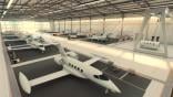Beyond Aero’s factory concept envisions a manufacturing campus designed to support an initial production rate of 60 aircraft per year. Credit: Beyond Aero