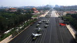 military parade in Beijing street