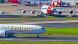 emirates jet at sydney airport
